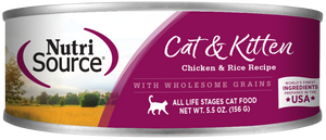 DONATION - Constellation Cat Cafe - NutriSource Cat & Kitten Food 5.5oz can