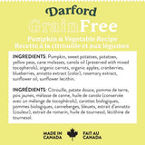 Darford Grain-Free Oven Baked Dog Treats - Pumpkin & Vegetable Recipe 1lb